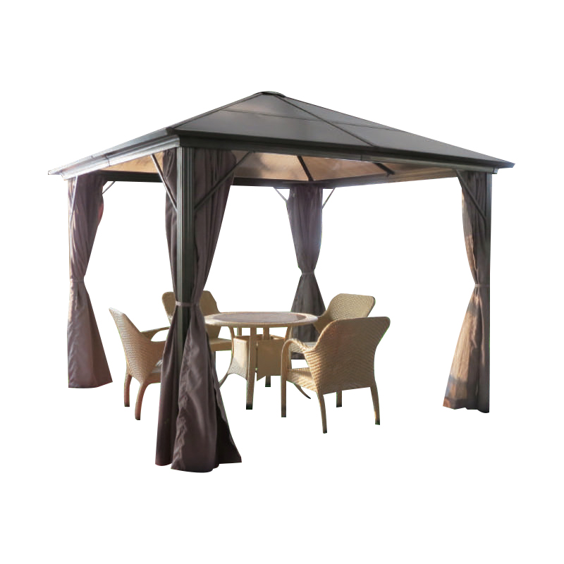 Hochleistungs -Terrassenpavillon mit Datenschutznetz