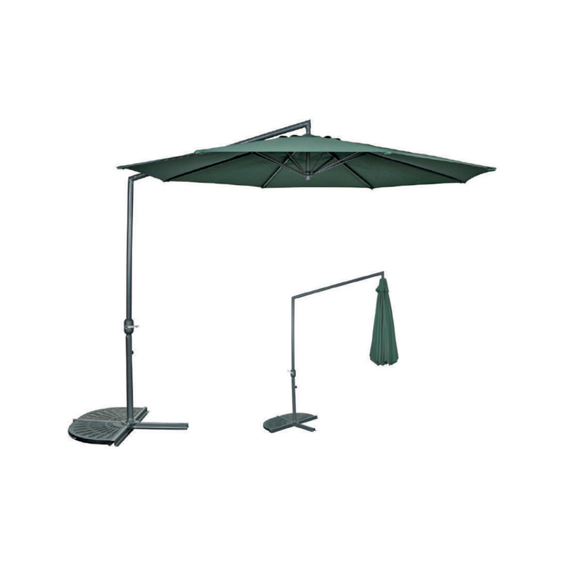Outdoor-Ampelschirm mit Druckknopf-Neigung