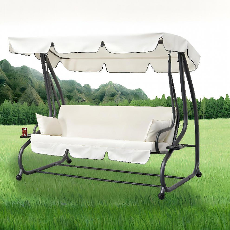 Robuste 3-Personen-Terrassenschaukel mit Hängemattenfunktion