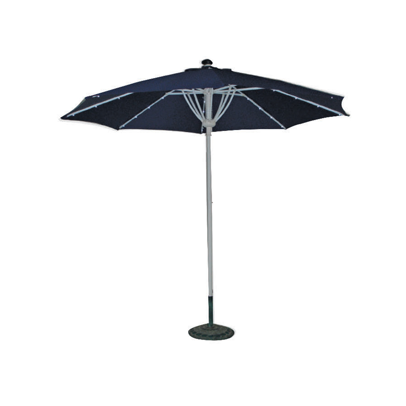 Wasserdichter Solar-Terrassenschirm mit Mittelstock